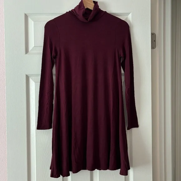 Lulus "Sway, Girl, Sway!" Swing Dress - Wine Red Size XS - Picture 5 of 10